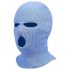 Balaclava - knitted face mask with 3 openings (blue)