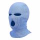 Balaclava - Knitted Ski Mask with 3 Holes (Blue)