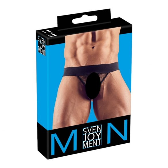 Net minimál slip voor mannen (zwart) - L