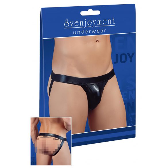 Shiny Minimal Briefs for Men (Black)  - M