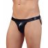 Shiny Minimal Briefs for Men (Black)  - M