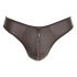 Svenjoyment - tanga homme brillant avec strass et zip (noir) - M