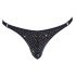 Svenjoyment - Rhinestone Men's Thong (Black)