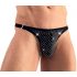 Svenjoyment - Strass-Besetzter Herren Tanga (Schwarz)  - M