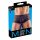 Genomskinliga randiga boxershorts (svarta) - L