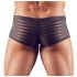 Transparent Striped Boxer Briefs (Black)  - L