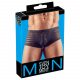 Transparent Striped Boxer Briefs (Black)  - XXL