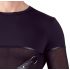NEK - Pánske tričko s dlhým rukávom a priečnym pásom (čierne) - M