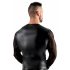 Svenjoyment - Men's Long Sleeve Shirt with Breast Padding (Black)  - XL