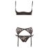 Set di Lingerie Sexy Classica in Pizzo Nero - Cottelli