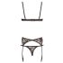 Set di Lingerie Sexy Classica in Pizzo Nero - Cottelli