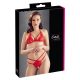 Cottelli - open kanten BH set (rood) - XL