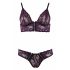 Cottelli - Floral Lace Bra Set (Purple)  - M