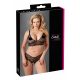 Cottelli Plus Size - Delicate Lace Bra Set (Black)  - XXL