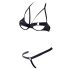 Cottelli - Set sutien cu inele metalice (negru)