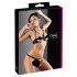 Cottelli - Set sutien cu inele metalice (negru)  - 85B/L