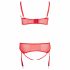 Cottelli Plus Size - Red Versatile Lingerie Set  - 90D/XL