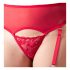 Cottelli Plus Size - Red Versatile Lingerie Set  - 95F/2XL