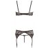 Abierta Fina - Glittering Lace Charm - Bra Set (Black)