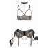 Set di Lingerie con Dettagli Bondage e Pizzi di Cottelli (5 pezzi)  - XL