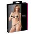 Cottelli - set sutien brodat strălucitor (negru)