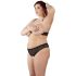 Cottelli Plus Size - Spitzen-BH-Set mit Perlen (schwarz)