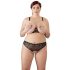 Cottelli Plus Size - parel BH set (zwart)