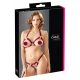 Cottelli - Open Bra Set with Metal Rings (Burgundy)