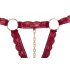 Cottelli - Open Bra Set with Metal Rings (Burgundy)