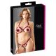 Cottelli - Open Bra Set with Metal Rings (Burgundy)  - M/L