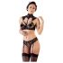 Cottelli - Ensemble soutien-gorge en dentelle avec col (noir)