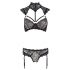 Cottelli - Ensemble soutien-gorge en dentelle avec col (noir)