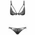 Obsessive Intensa - Double Strap Bra Set (Black)