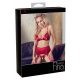 Abierta Fina - Shimmering Chain Lingerie Set (Red)