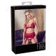 Abierta Fina - Shimmering Chain Lingerie Set (Red)