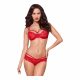 Obsessive 860-SET-3 - Strappy Rose Lace Bra Set (Red)