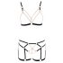 Cottelli - Chain Decorative Body Harness - 2 Piece (Black)