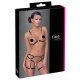 Cottelli - Chain Decorative Body Harness - 2 Piece (Black)  - M