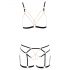 Cottelli - Chain Decorative Body Harness - 2 Piece (Black)  - M