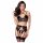 Abierta Fina Lace Lingerie Set (Black)  - L