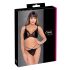 Set di Intimo Trasparente con Pizzo Cottelli (Nero)