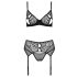 Passion Eco Primula - ensemble de lingerie en dentelle (noir)