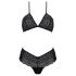 Passion Eco Kerria - Spitzen-Bikini-Set (Schwarz)