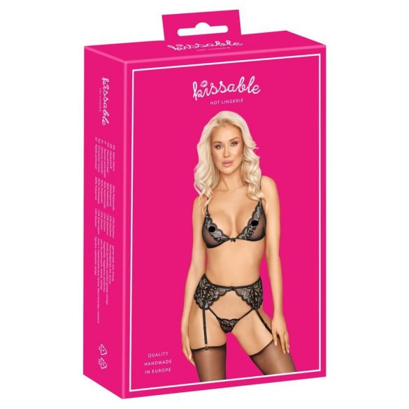 Kissable - Lingerie Set (Black)