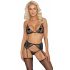 Kissable - Lingerie Set (Black)  - L/XL