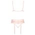 Kissable - ensemble de lingerie en dentelle (rose) - L/XL