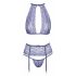 Zoenbare - kanten lingerie set (paars)