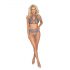 Kissable - Lace Lingerie Set (Purple)  - L/XL