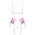 Kissable - Rose Embroidered Lingerie Set (Pink)