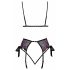 Set de sutien Kissable - brodat roz-mov (negru)  - L/XL